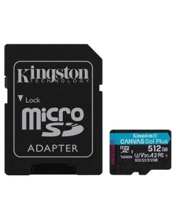 Memorijska kartica Kingston U3 V30 microSDXC 512GB Canvas Go Plus + adapter