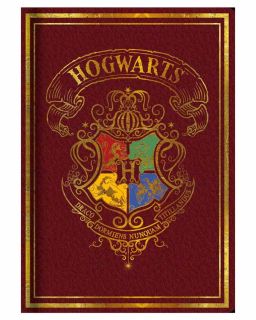 Sveska Blue Sky Harry Potter - Casebound A5 Notebook - Red Colorful Crest